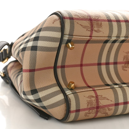 Burberry Haymarket Check Small Canterbury Tote Chocolate 8 of 15
