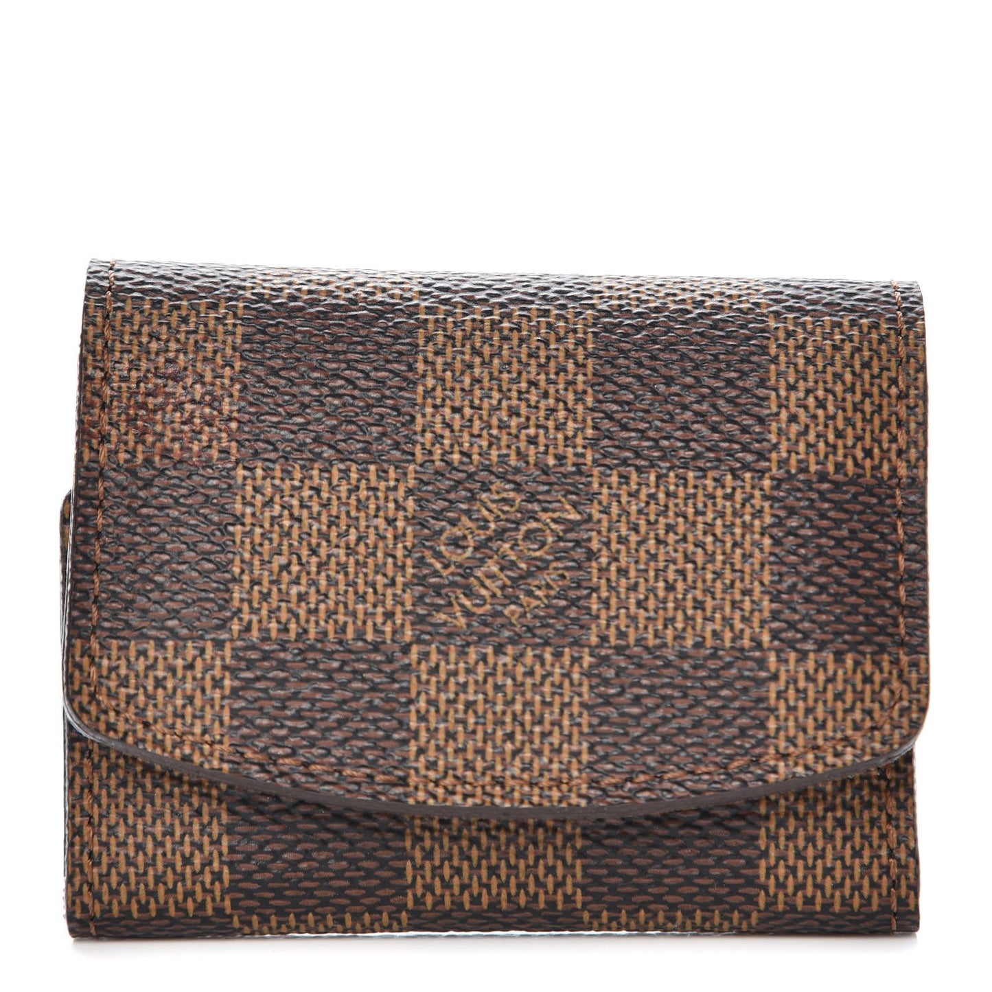 Damier Ebene Cufflinks Case