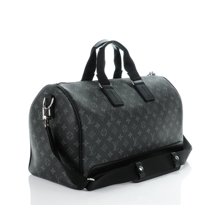 Louis Vuitton Monogram Eclipse Keepall Voyager 3 of 8
