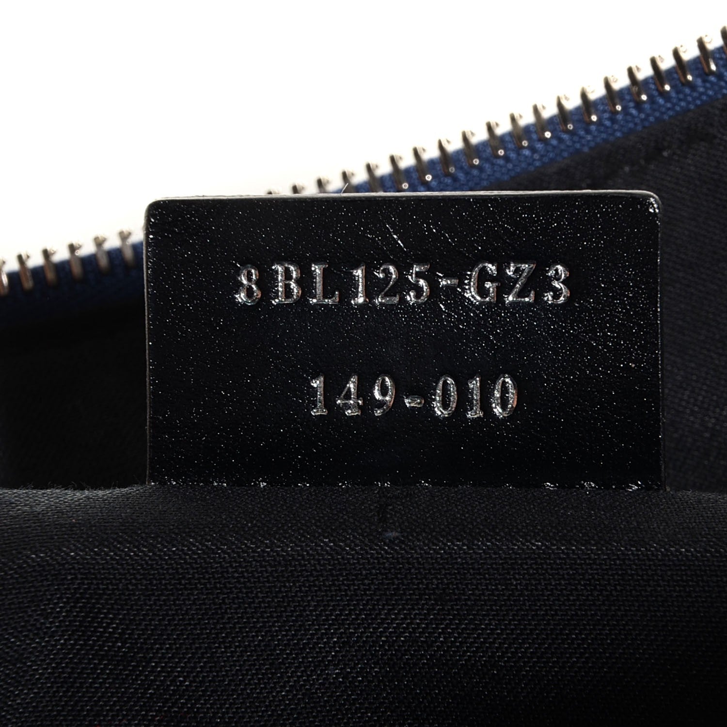 Fendi Vitello Dolce Marmol Large By The Way Boston Bag Blue 9 of 11