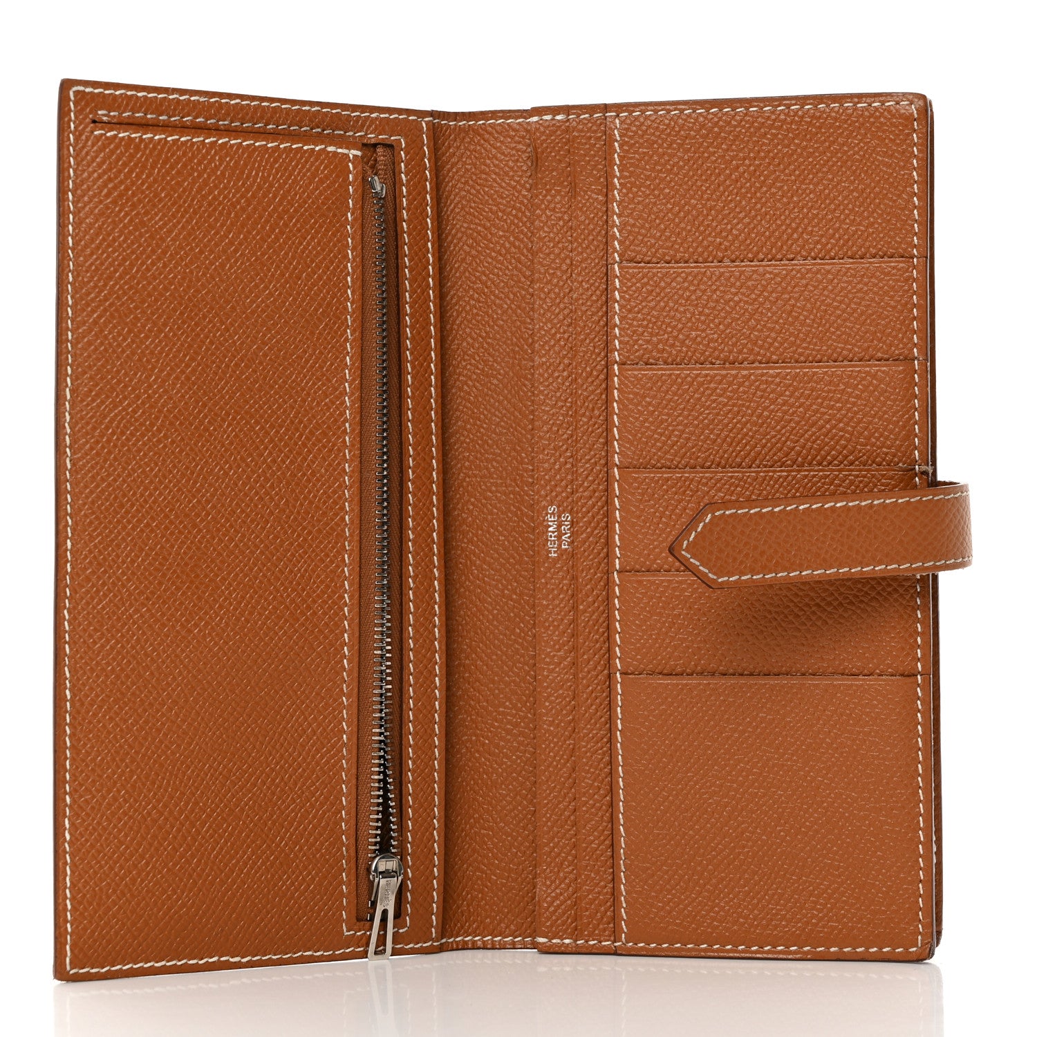 Hermes Epsom Bearn Gusset Wallet Gold 5 of 12