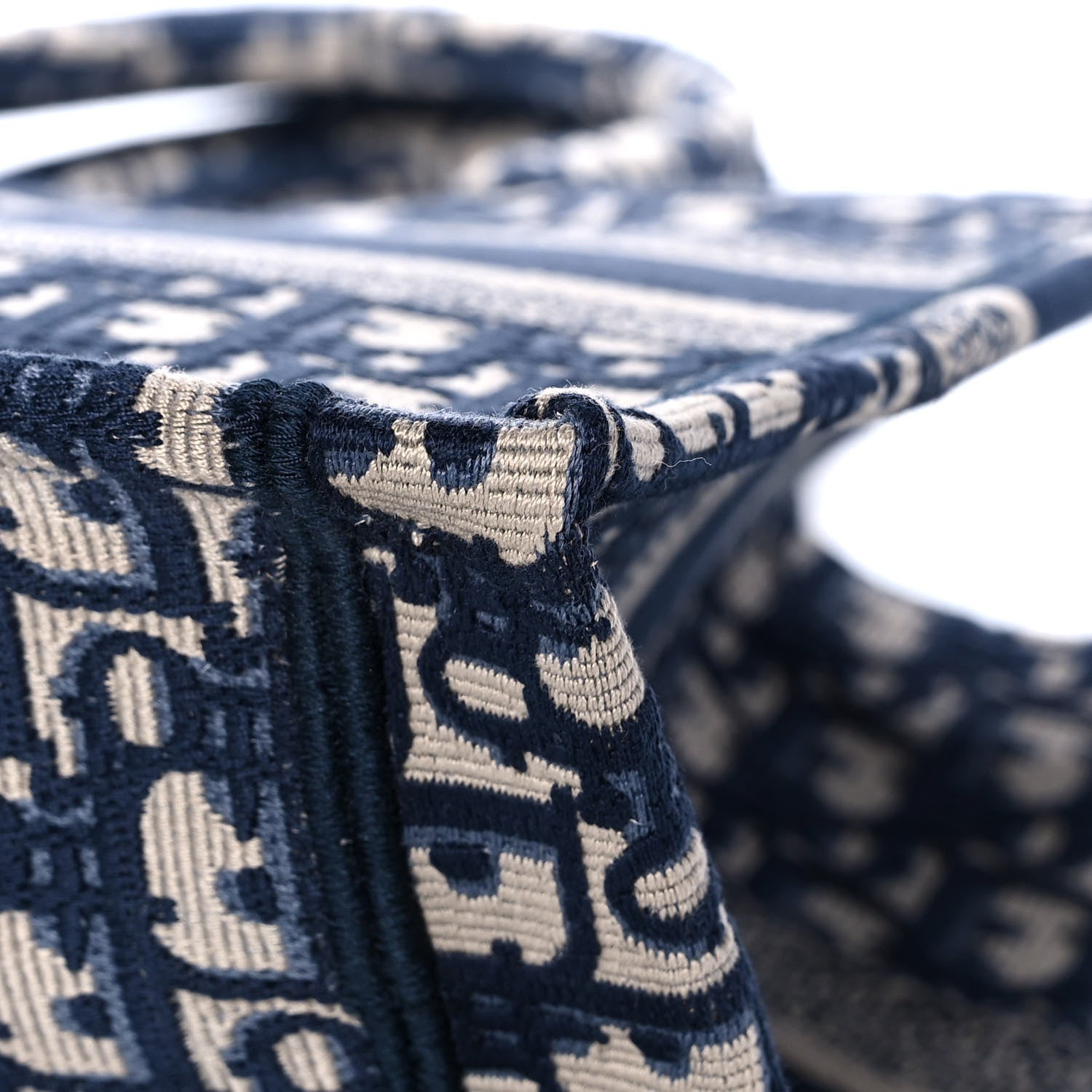 Christian Dior Oblique Medium Book Tote Blue Multicolor 12 of 12