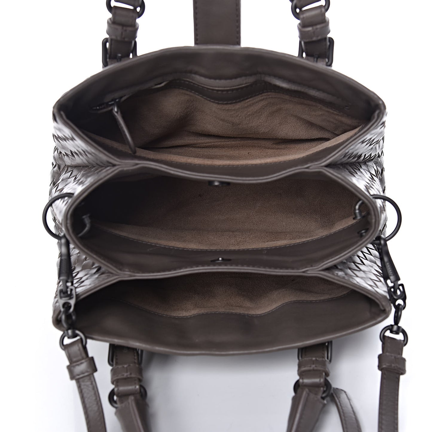 Nappa Intrecciato Baby Roma Tote New Steel