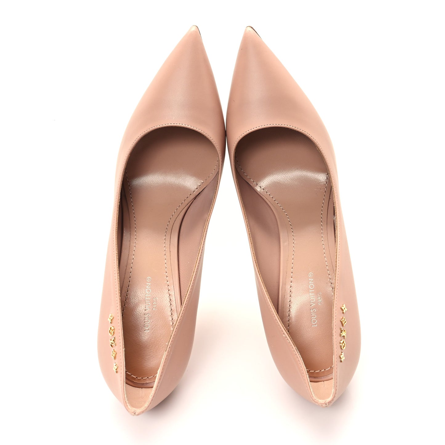 Calfskin Signature Pumps 37.5 Nude Pink