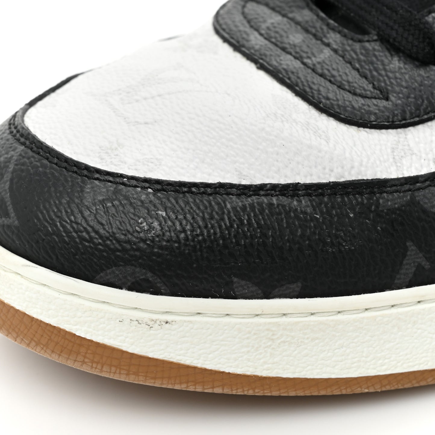 Calfskin Monogram Mens Rivoli High Top Sneakers 9.5 Black