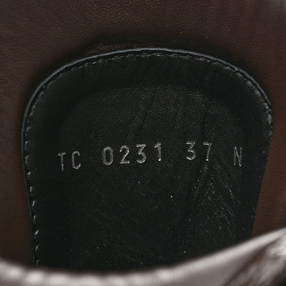 Louis Vuitton Calfskin Monogram Territory Flat Ranger Boots 37 Black 7 of 8