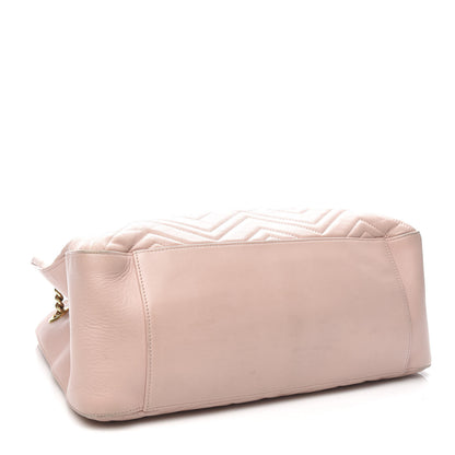 Gucci Calfskin Matelasse Medium GG Marmont Shoulder Tote Bag Perfect Pink 4 of 18
