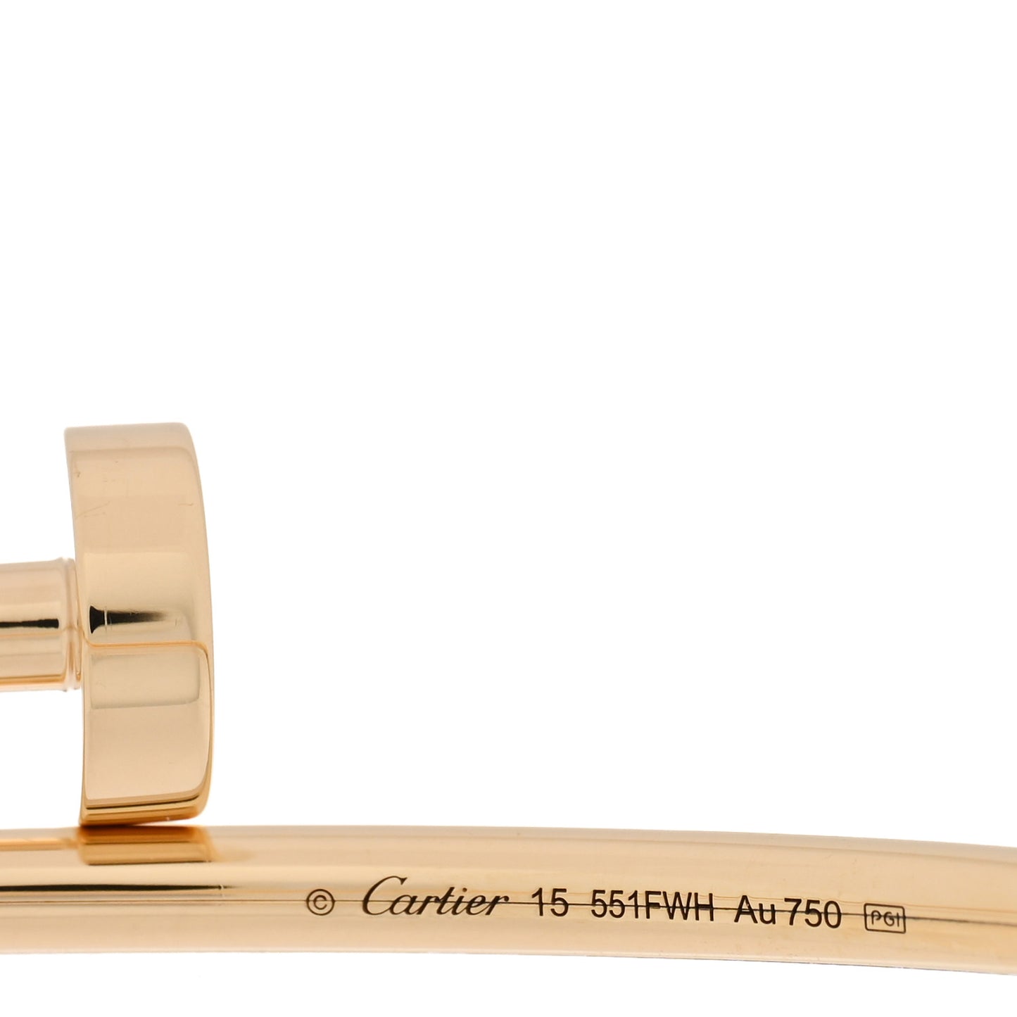 18K Yellow Gold Small Juste Un Clou Bracelet 15