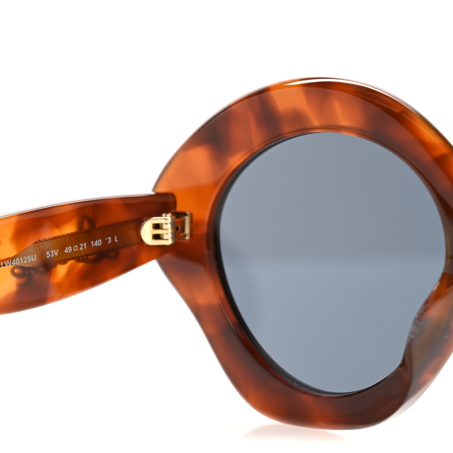 Acetate Curvy Cat Eye Sunglasses LW40125U Light Havana