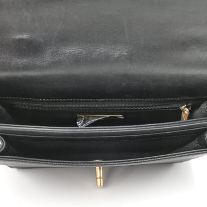 Chanel Calfskin Caviar Quilted Chain Handle Flap Black 4 of 12