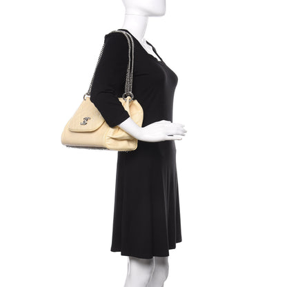 Chanel Washed Lambskin Quilted Bijoux Chain Accordion Flap White 2 of 12