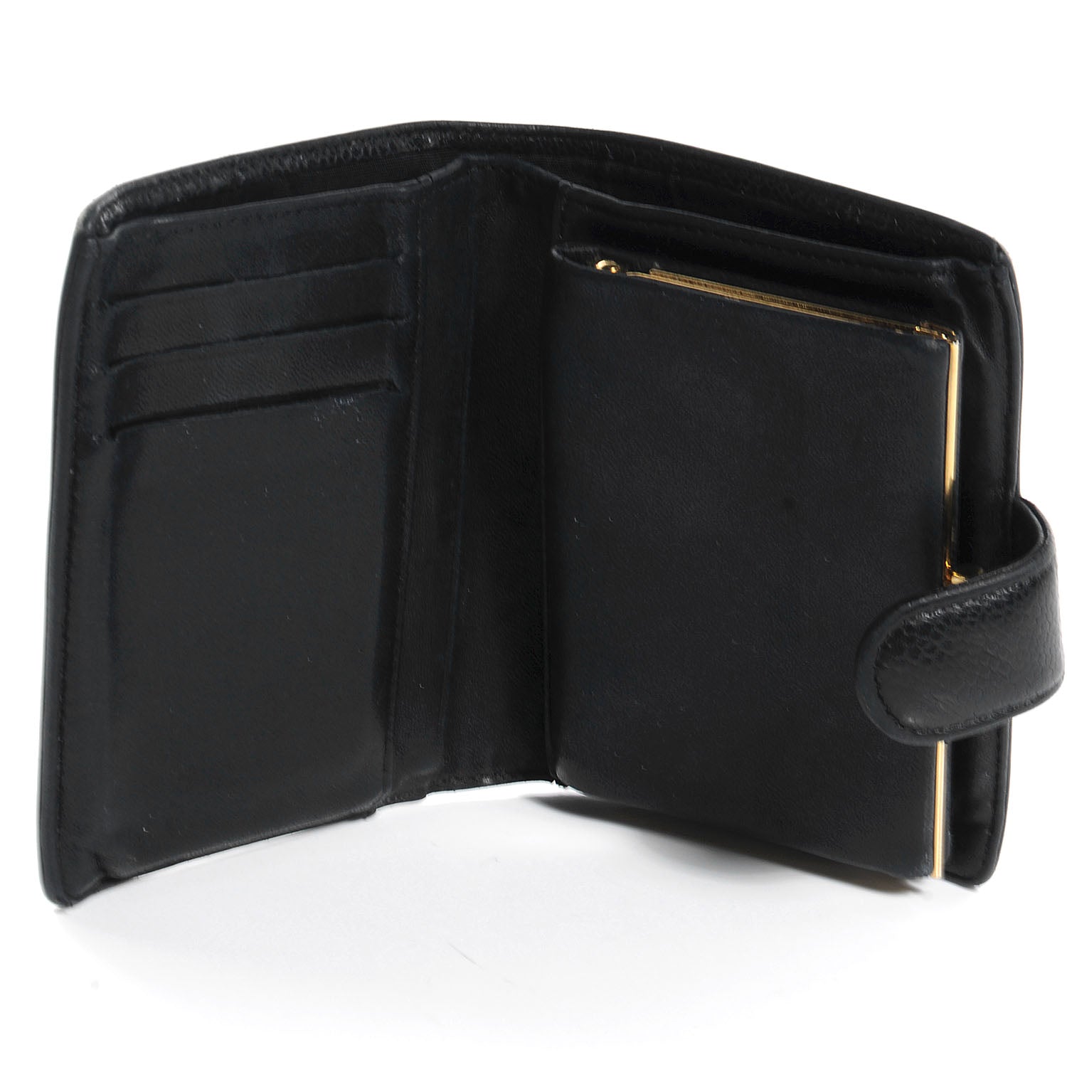 Chanel Caviar CC French Wallet Black 4 of 6