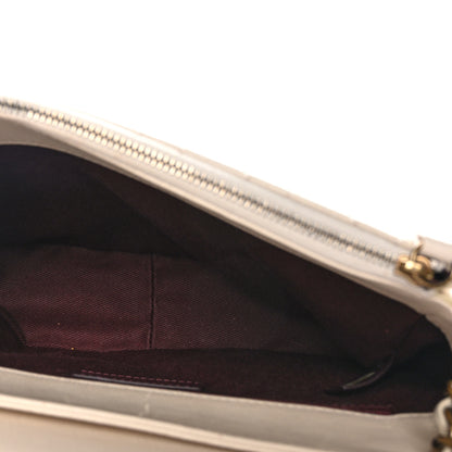 Chanel Shiny Calfskin Goatskin Quilted Medium Coco Curve Messenger Flap White 5 of 11