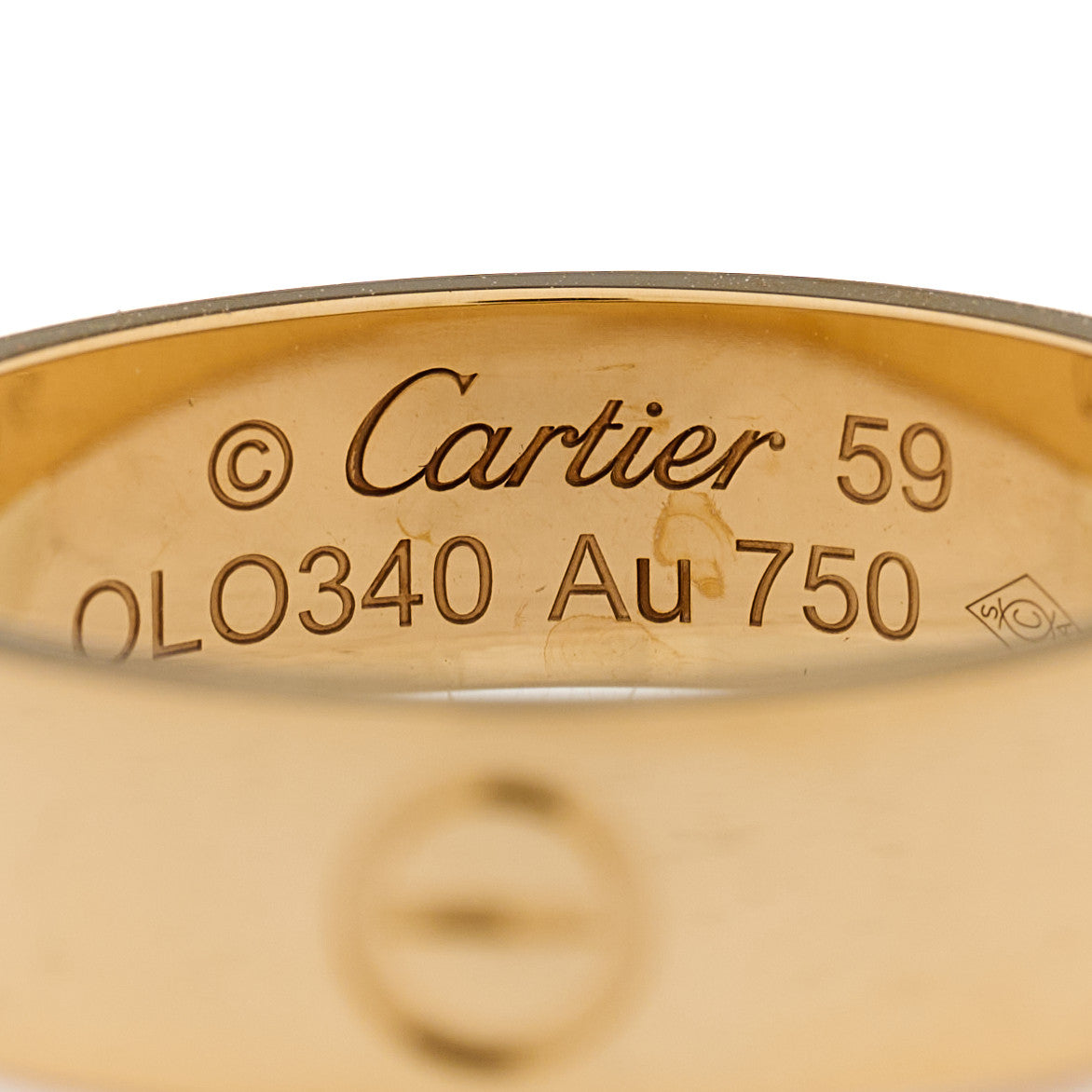 Cartier 18K Yellow Gold 5.5mm LOVE Ring 59 8.75 5 of 5