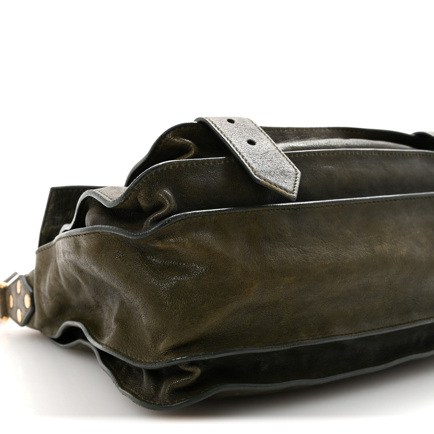 Lambskin Medium PS1 Satchel Military