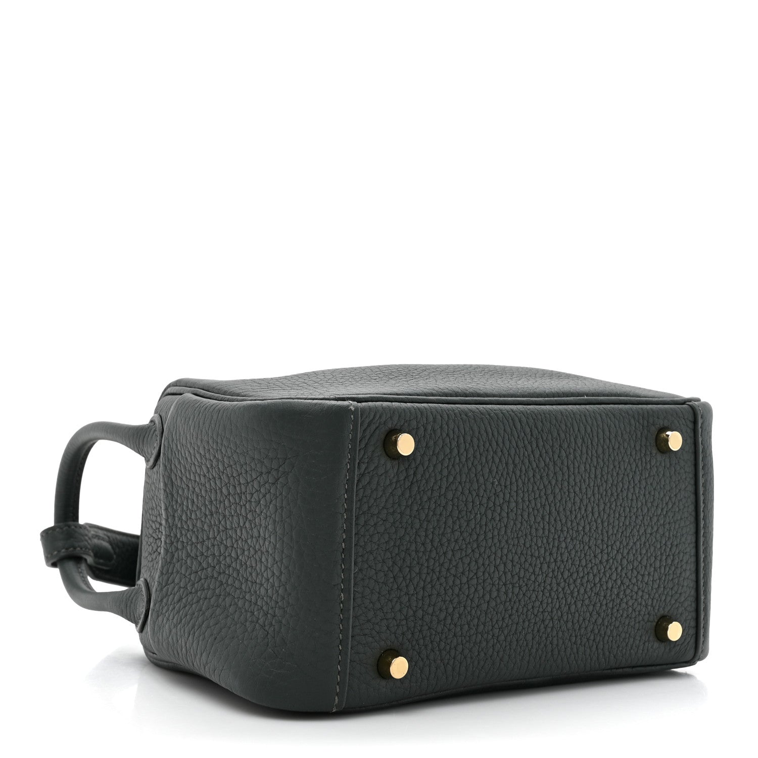 Hermes Taurillon Clemence Mini Lindy 20 Vert Fonce 4 of 11