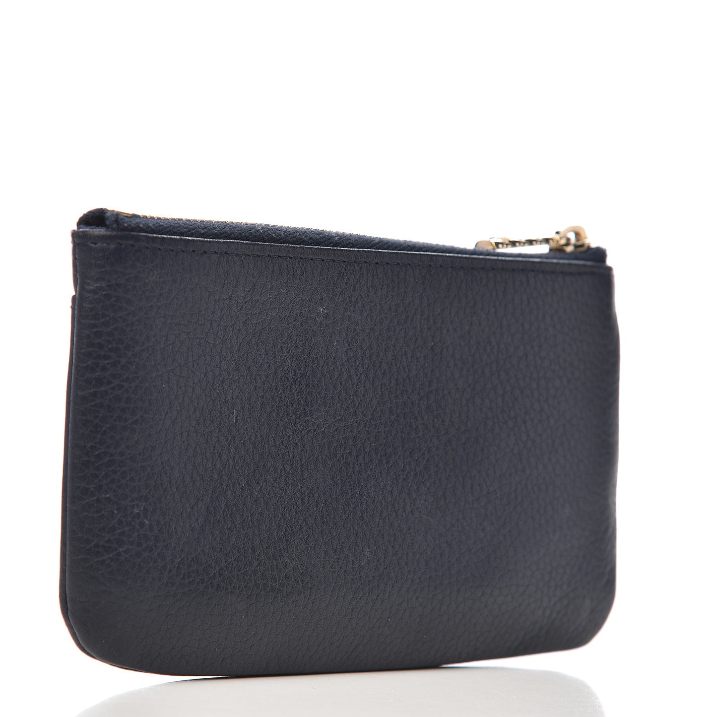 Grained Calfskin Small Neo Executive Cosmetic Case Black