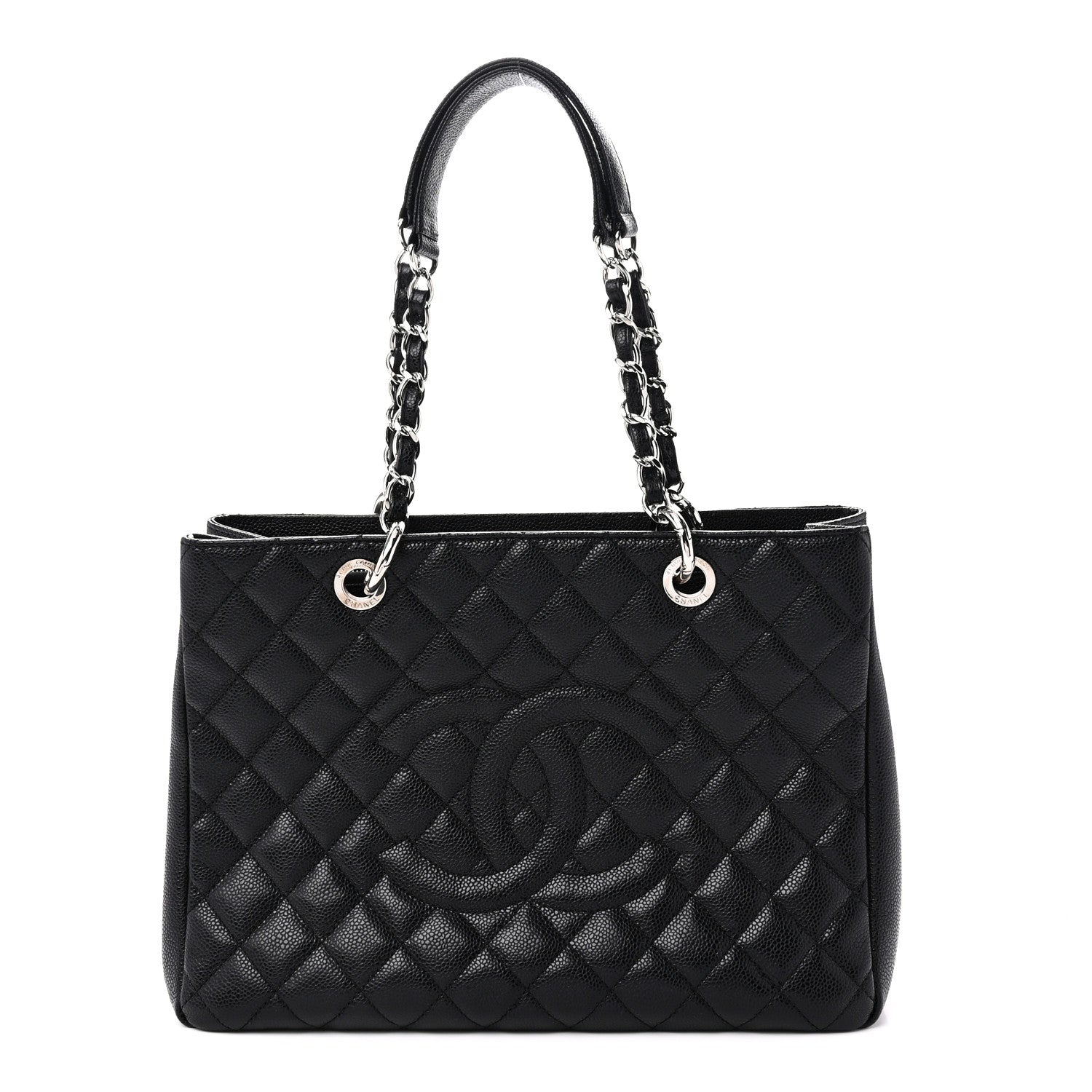 Chanel Caviar Quilted Grand Shopping Tote GST Black 1 of 10