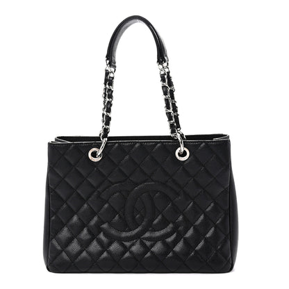 Chanel Caviar Quilted Grand Shopping Tote GST Black 1 of 10
