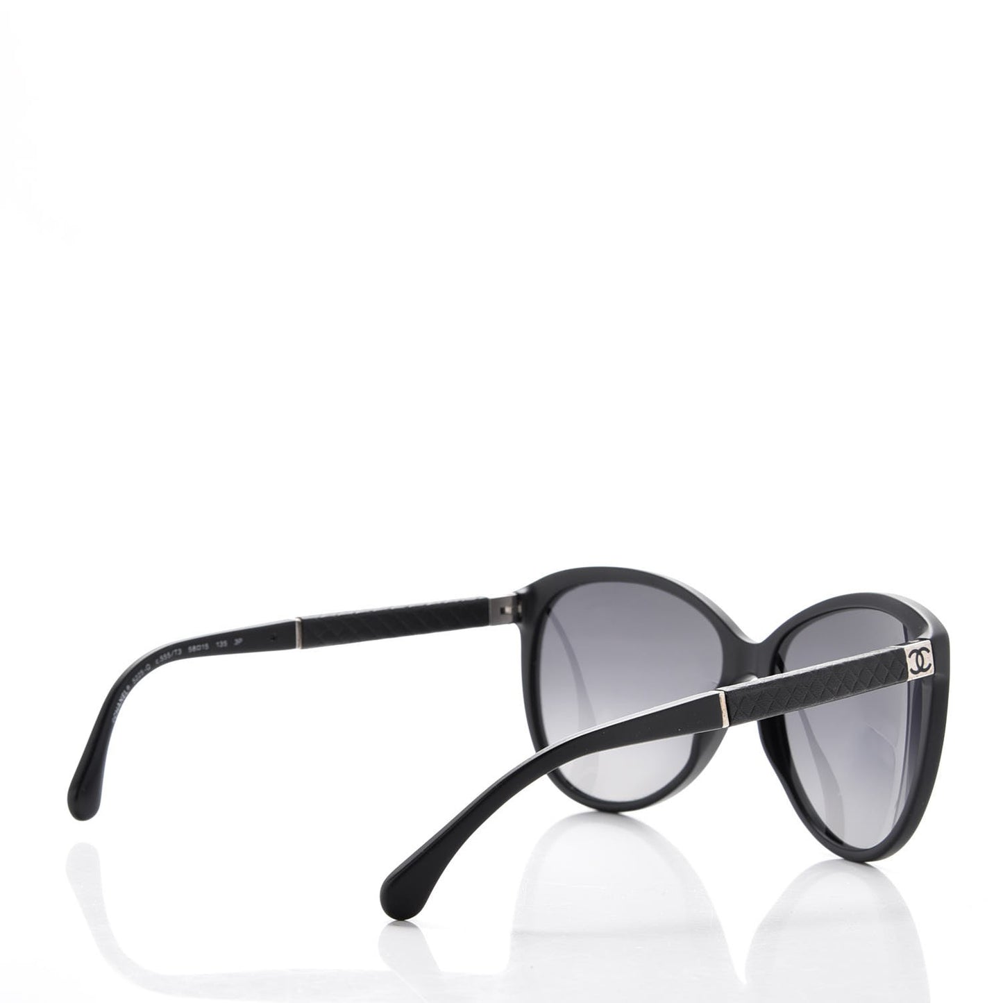Quilted CC Sunglasses 5225-Q Black