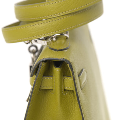 Hermes Chevre Mysore Kelly Sellier 25 Vert Anis 19 of 19