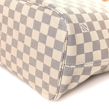 Louis Vuitton Damier Azur Neo Neverfull MM Rose Ballerine 12 of 13