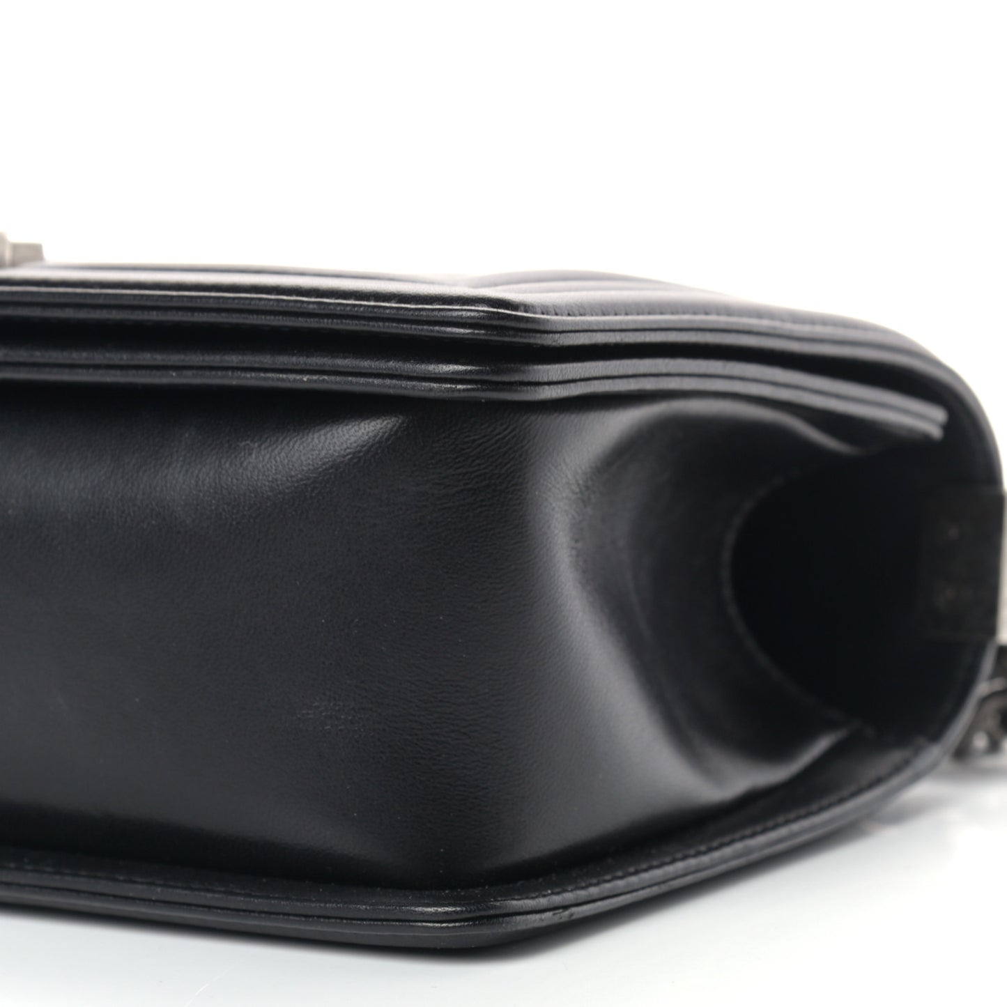 Lambskin Quilted Medium Boy Flap Black