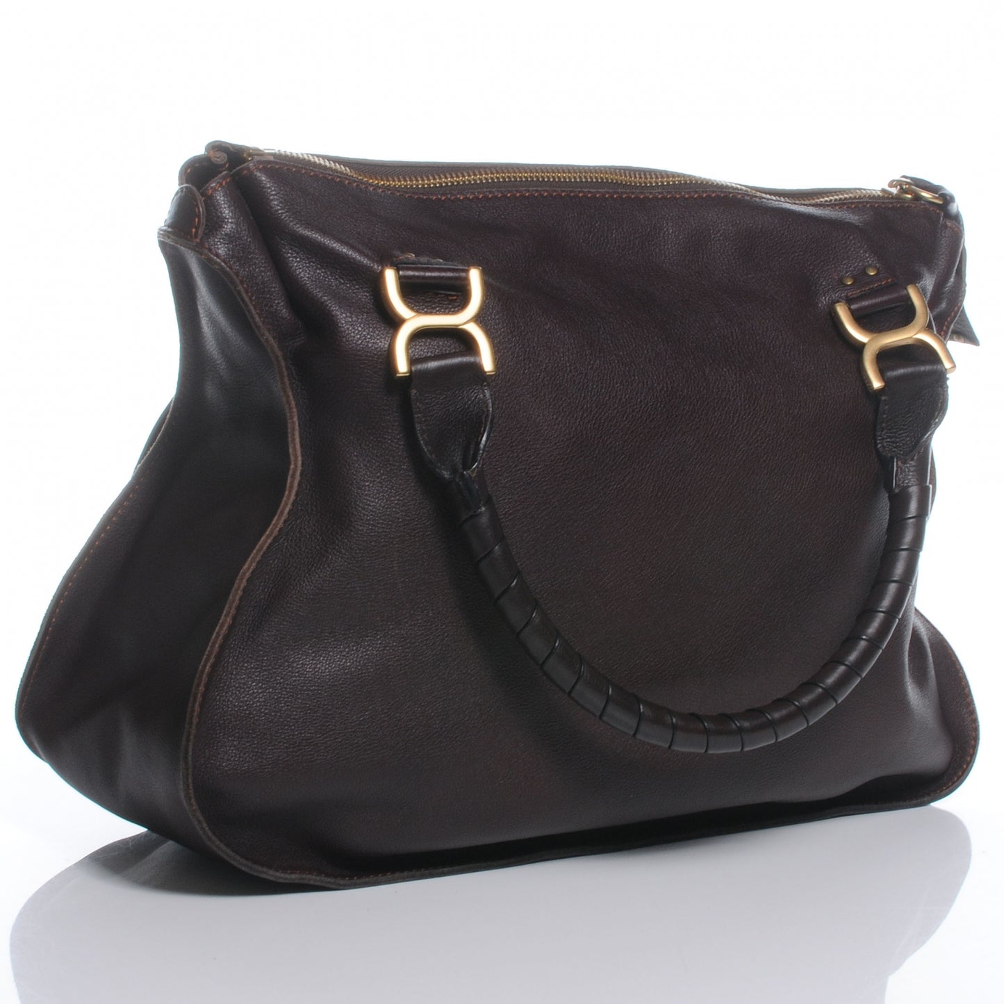 Leather Large Marcie Moka