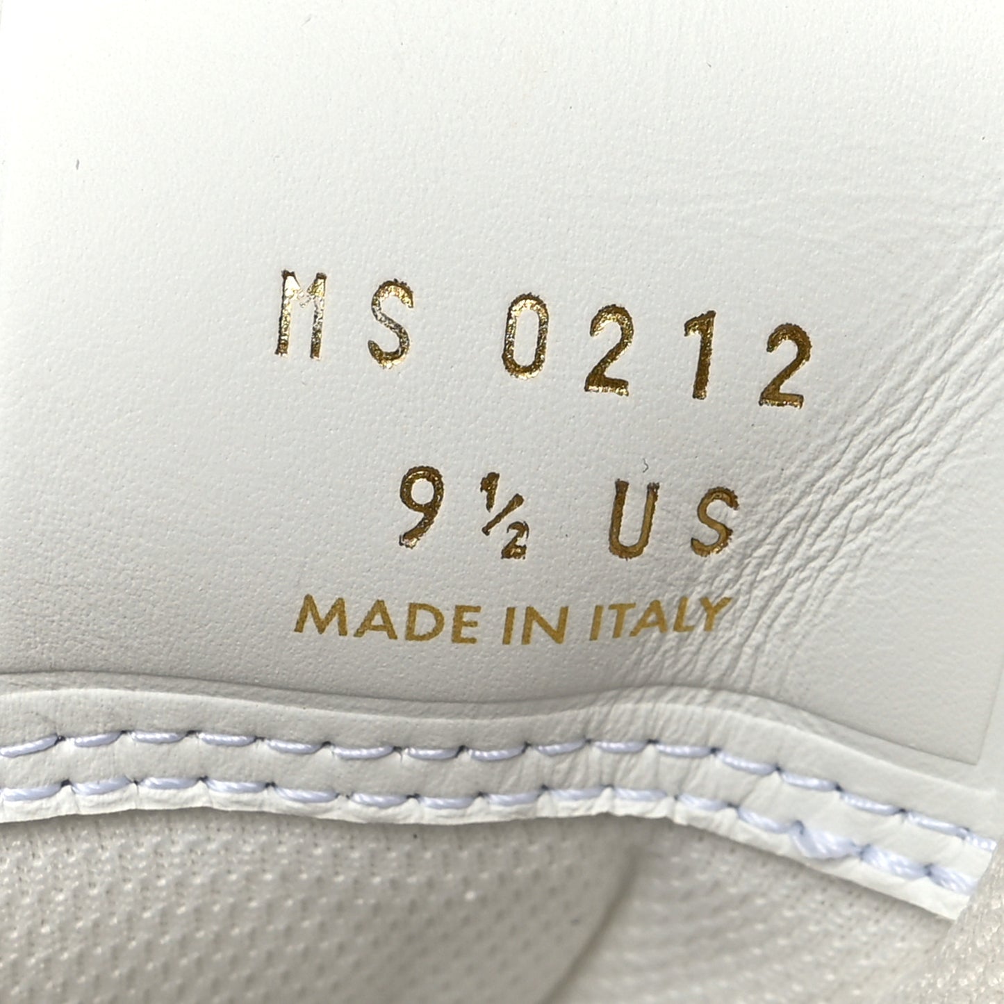 X NIKE AIR FORCE 1 Calfskin Monogram Mid Sneakers 9.5 White