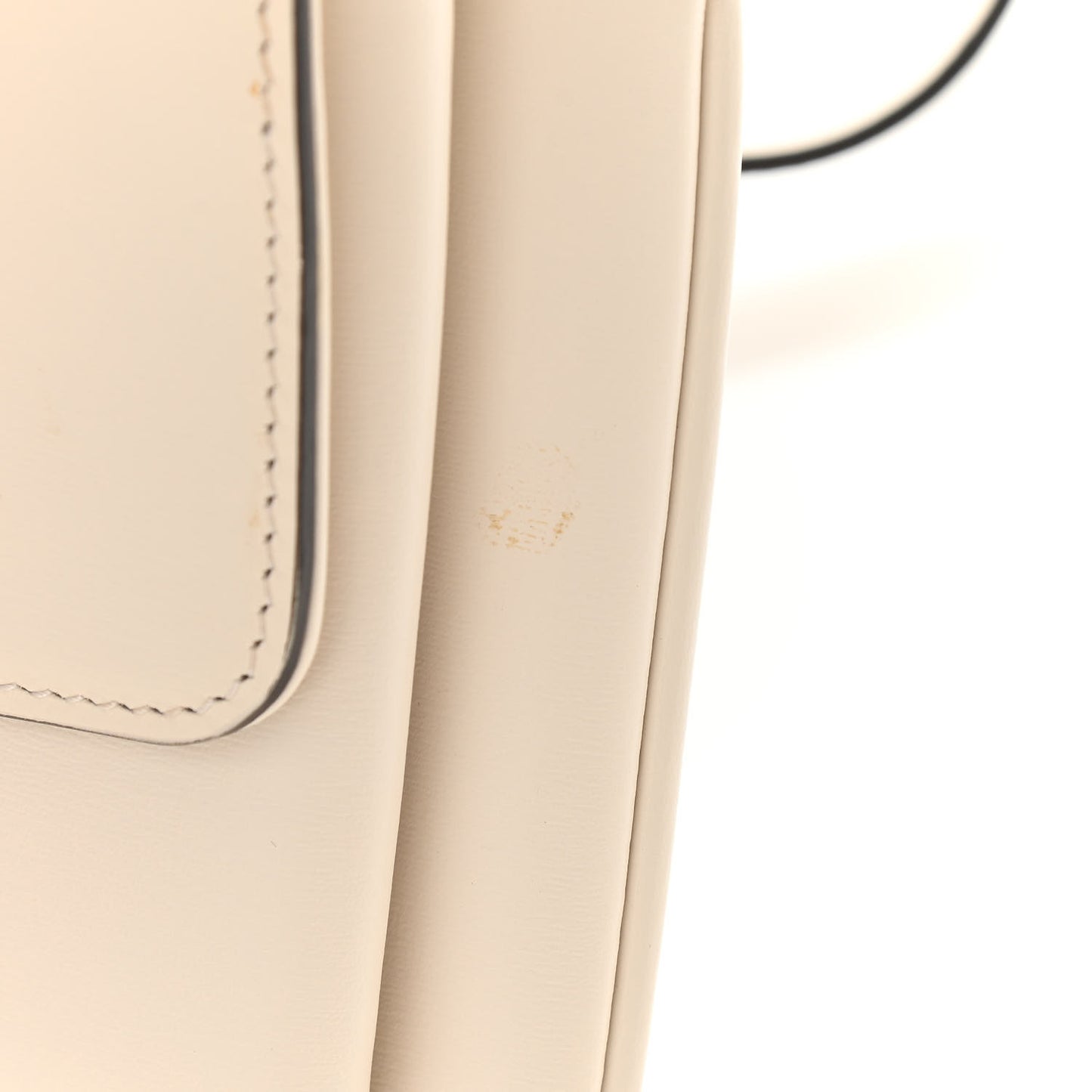 Calfskin Small Arli Flap Shoulder Bag Mystic White