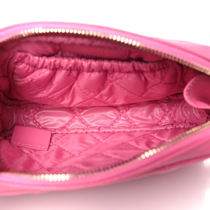 Chanel Caviar Quilted Small Curvy Pouch Cosmetic Case Pink 5 of 9