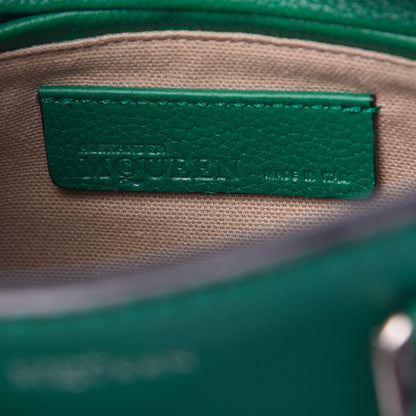 Alexander McQueen Pebbled Calfskin Mini Padlock Tote Green 7 of 12