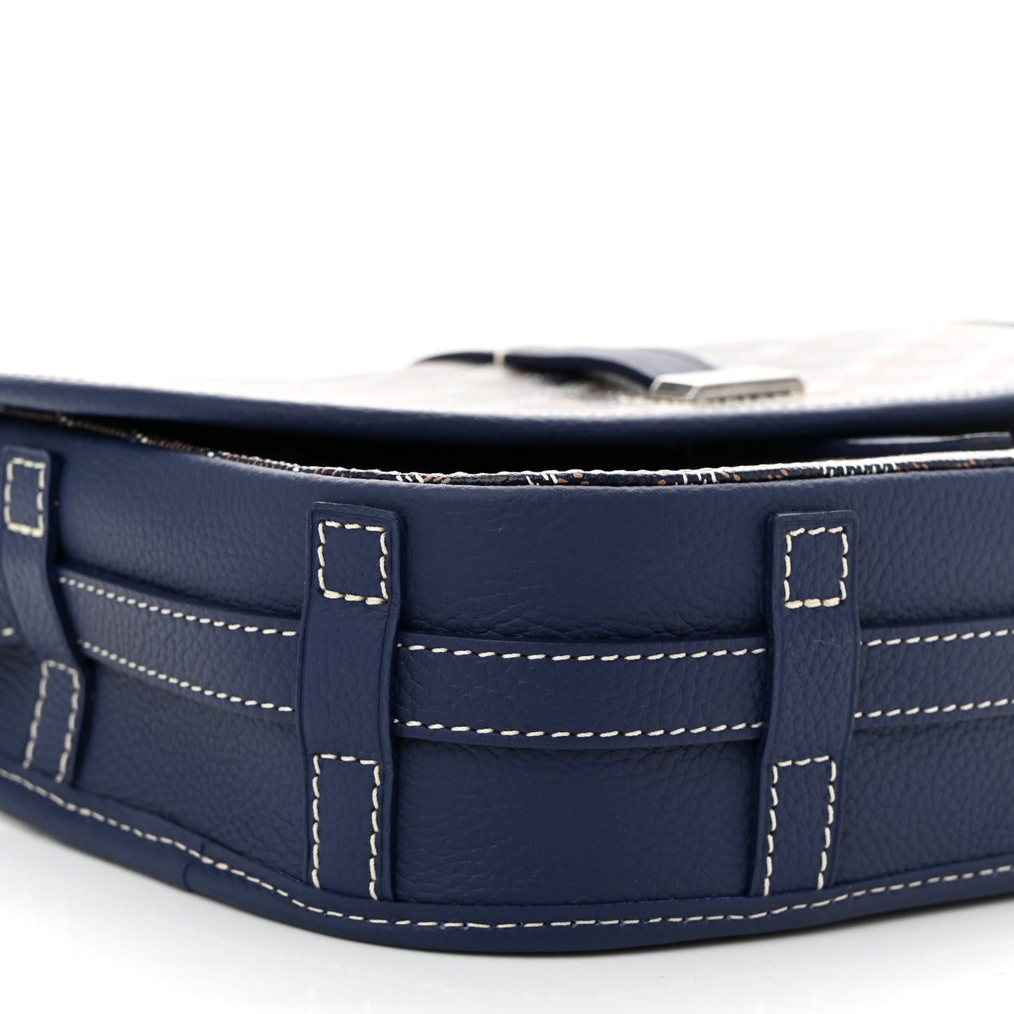 Goyardine Belvedere II MM Messenger Bag Navy