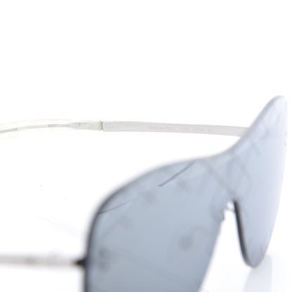 Chanel Shield Runway Sunglasses 2747 Silver Grey 5 of 7