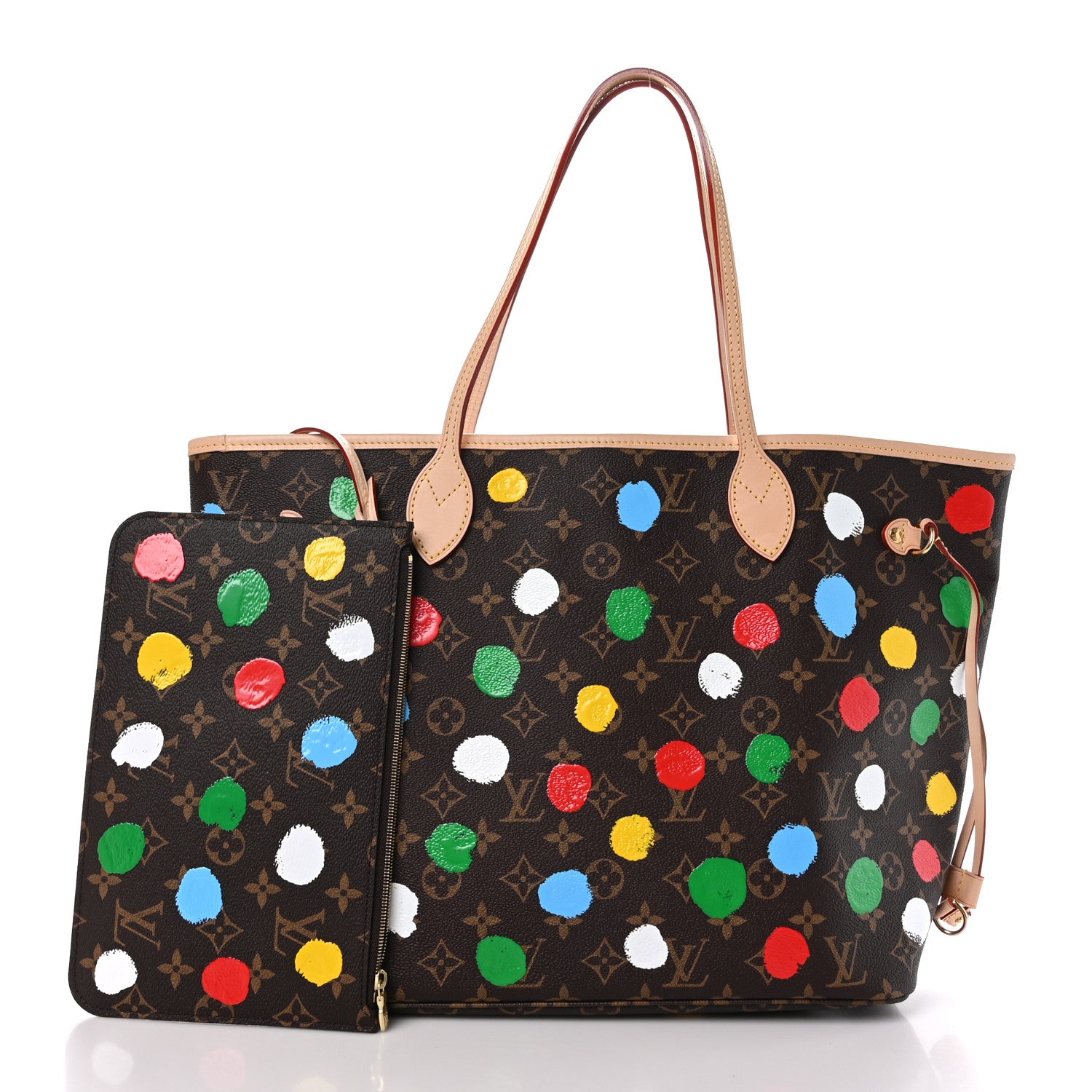 Louis Vuitton LV X YK Monogram Dots Neverfull MM 3 of 12