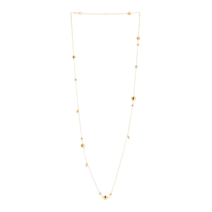 Roberto Coin 18K Rose Gold Diamond Disc Station Necklace 2 of 3