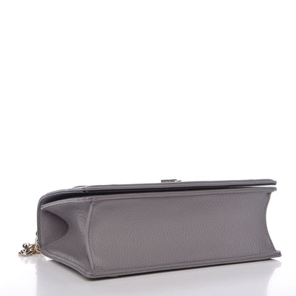 Christian Dior Grained Calfskin Medium Diorama Flap Bag Gris 4 of 7