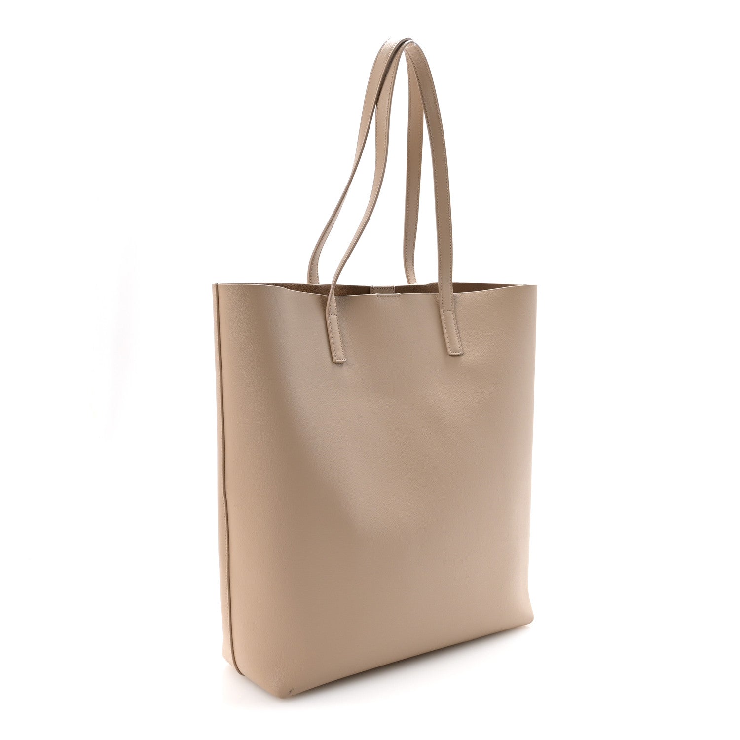 Saint Laurent Calfskin North-South Shopping Tote Dark Beige 4 of 10