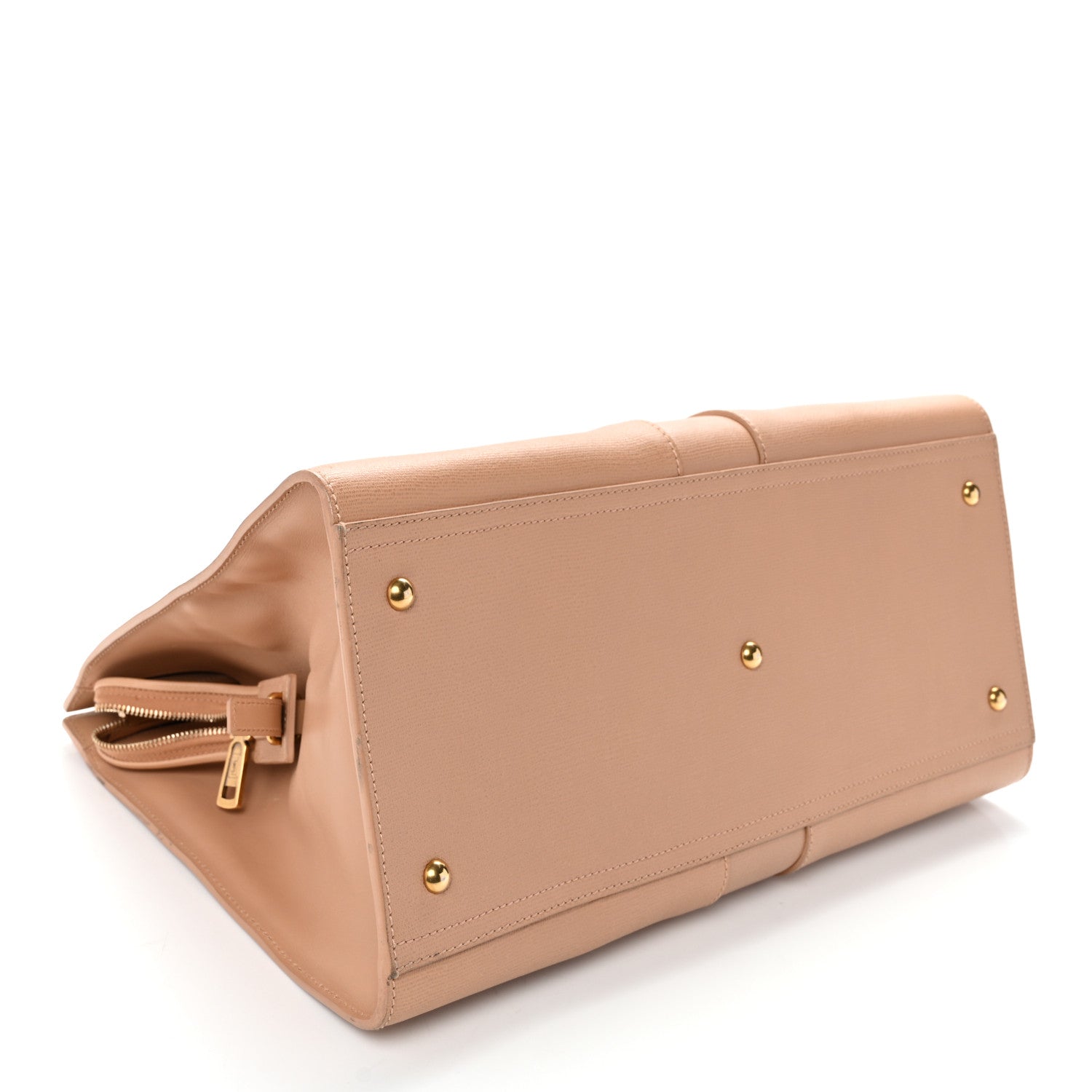 Saint Laurent Textured Calfskin Large Cabas ChYc Beige 4 of 12