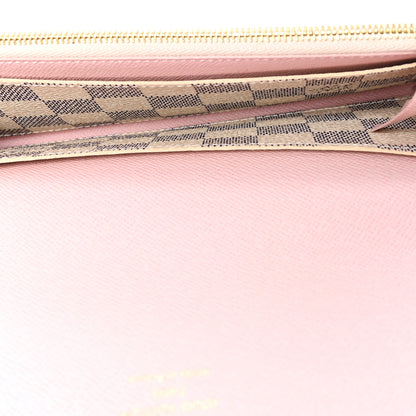 Louis Vuitton Damier Azur Emilie Wallet Rose Ballerine 5 of 6