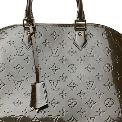 Louis Vuitton Vernis Alma GM Vert Bronze 9 of 14