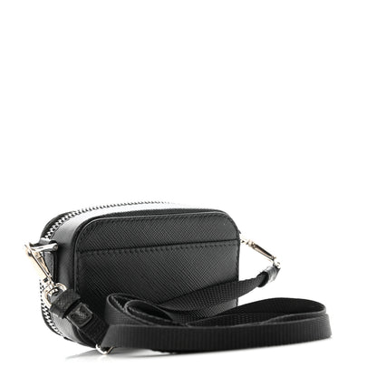 Prada Saffiano Travel Metal Triangle Logo Mini Pouch Shoulder Bag Black 2 of 10