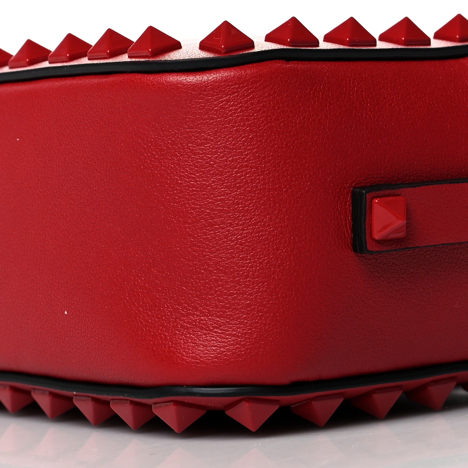 Valentino Garavani Calfskin Monochrome Rockstud Camera Crossbody Bag Rosso Valentino 8 of 8
