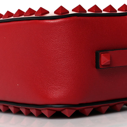 Valentino Garavani Calfskin Monochrome Rockstud Camera Crossbody Bag Rosso Valentino 8 of 8