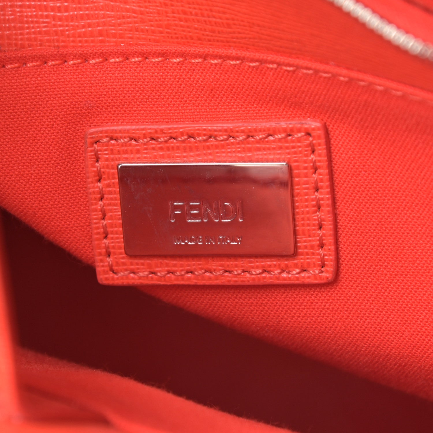 Fendi Vitello Elite Monster Petite 2Jours Tote Blue Royal Papavero Multicolor 6 of 12