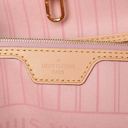 Louis Vuitton Damier Azur Neo Neverfull MM Rose Ballerine 8 of 12