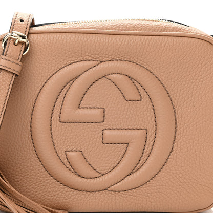 Gucci Pebbled Calfskin Small Soho Disco Bag Camelia 8 of 11