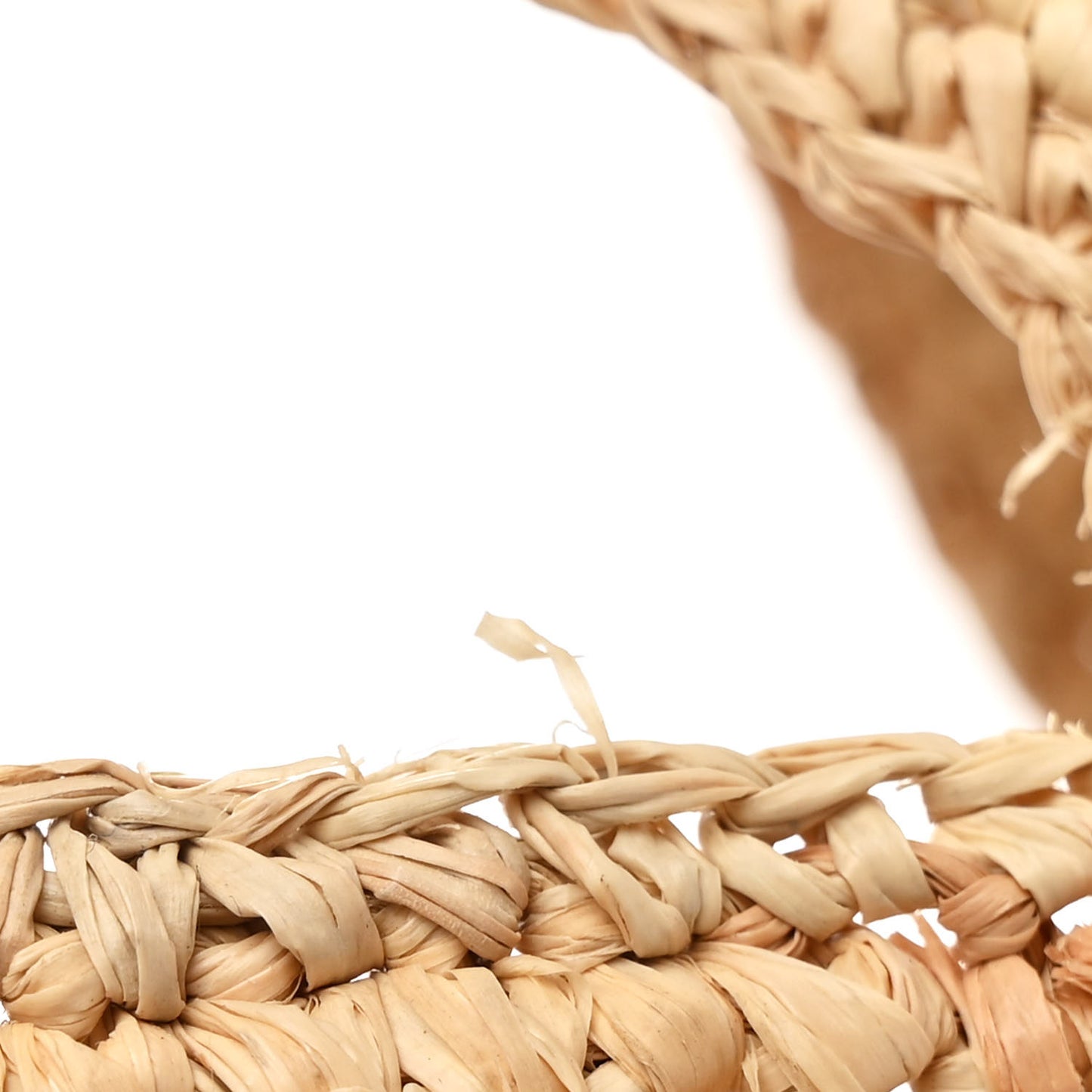 Raffia Mini Slit Tote Bag Natural Tan