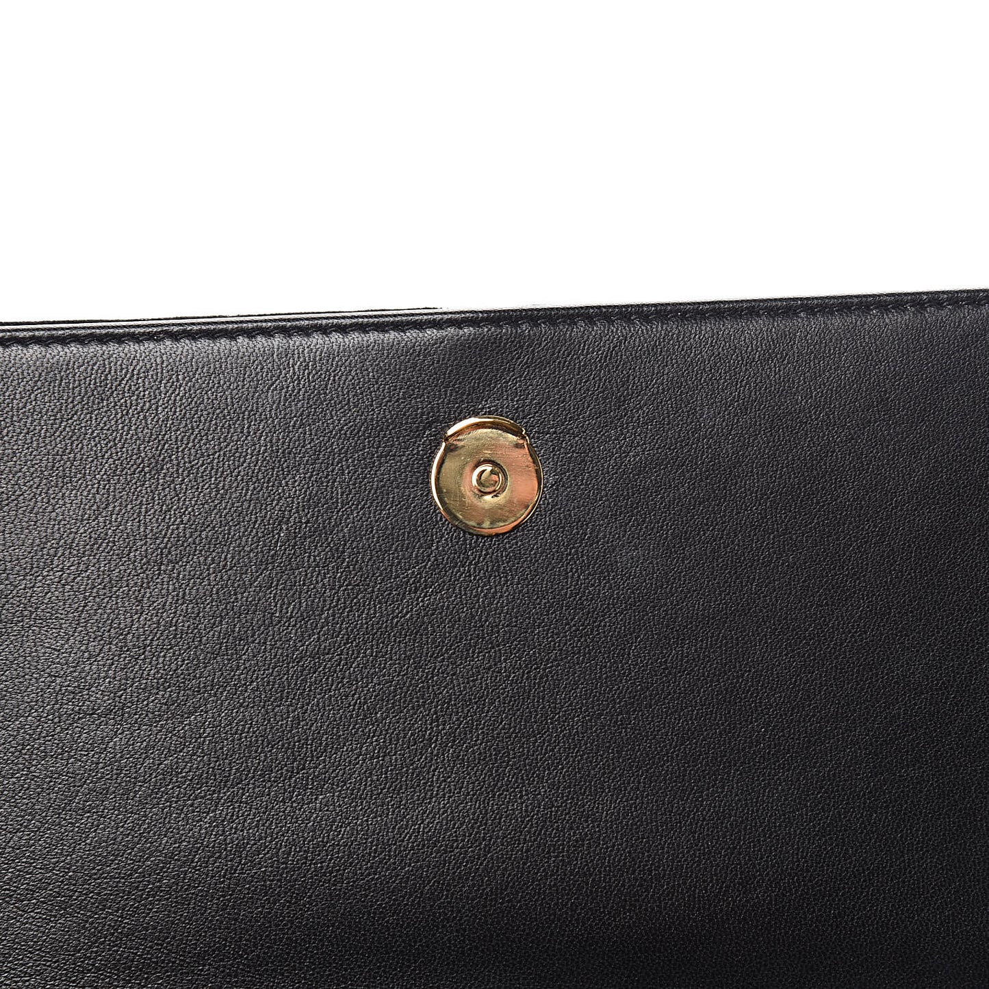 Velvet Embroidered Bamboo Monogram Kate Chain Wallet Black