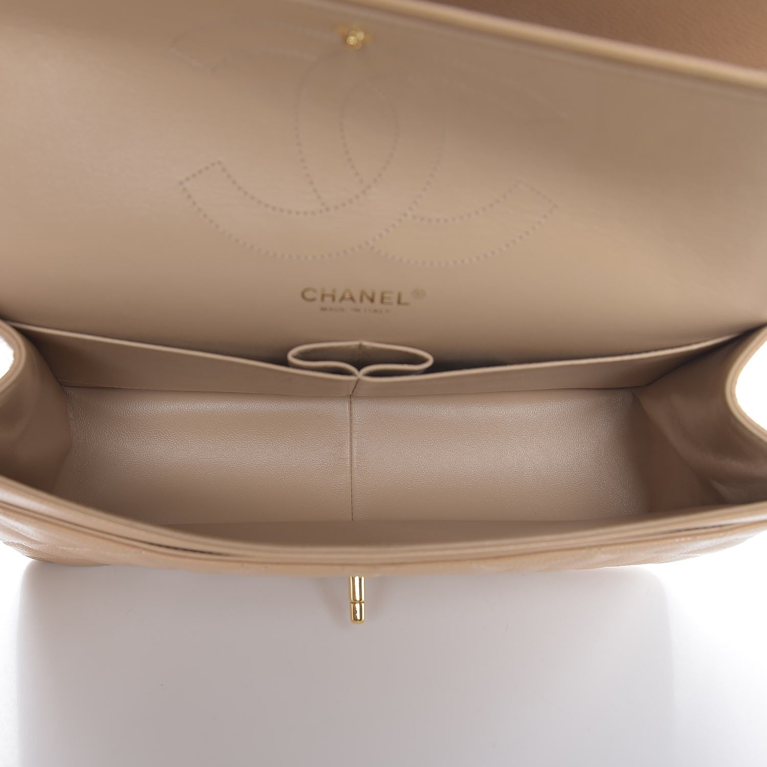 Chanel Caviar Quilted Jumbo Double Flap Beige Clair 5 of 8